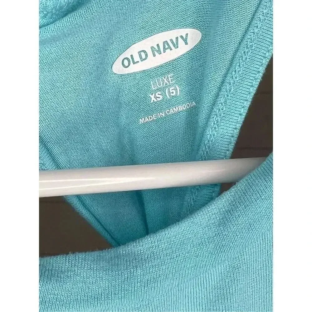 Old Navy Luxe teal/navy ombre tank dress  SizeXS(5)